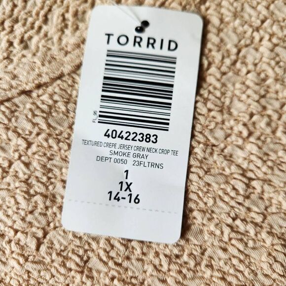 NWT Womens Textured T Shirt Size 1X - Picture 5 of 10